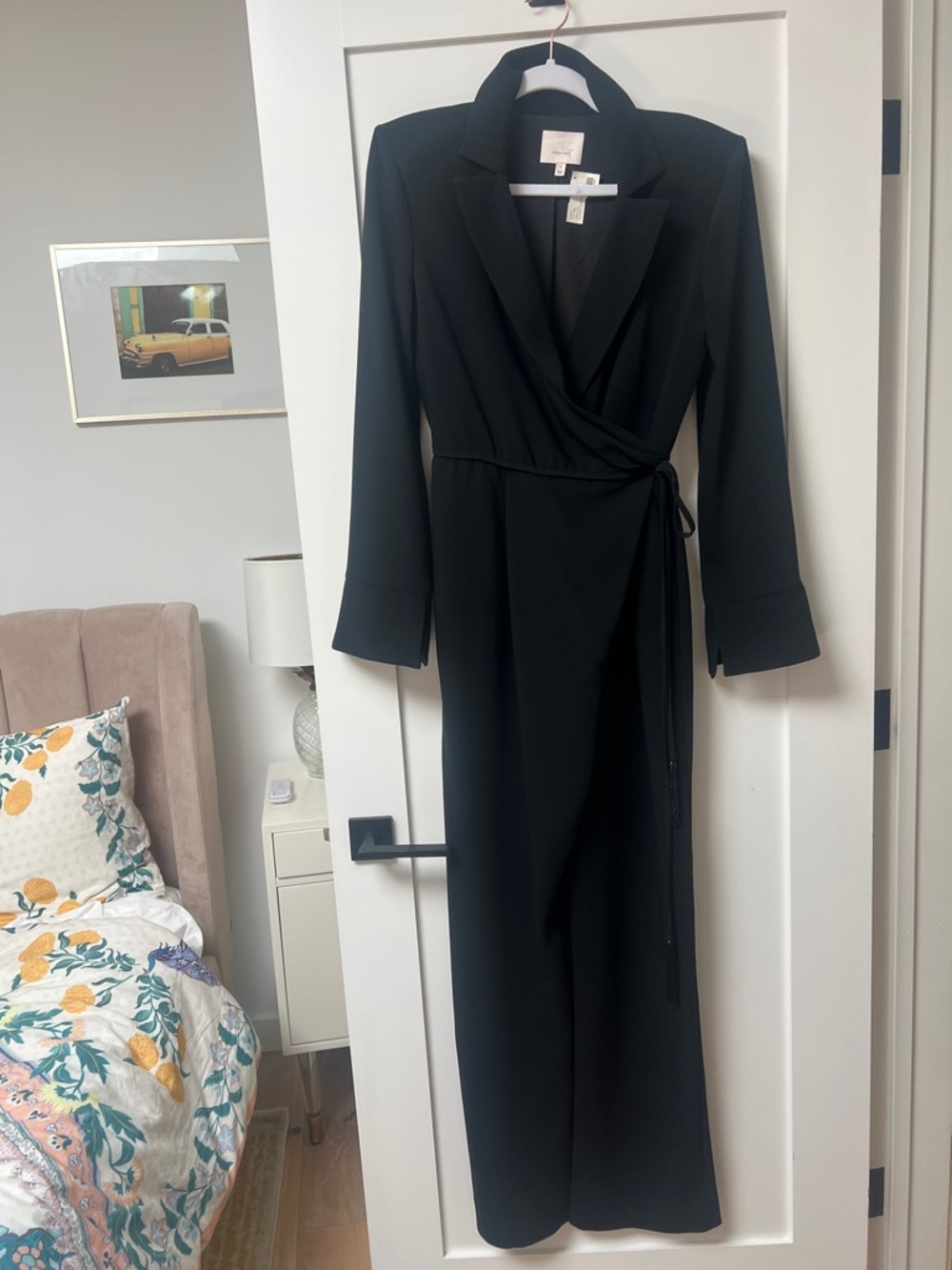 cinq a sept Black Long-Sleeve jumpsuit